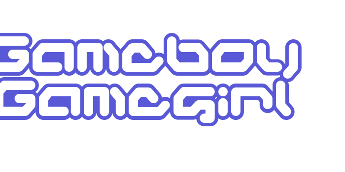 Gameboy Gamegirl Font