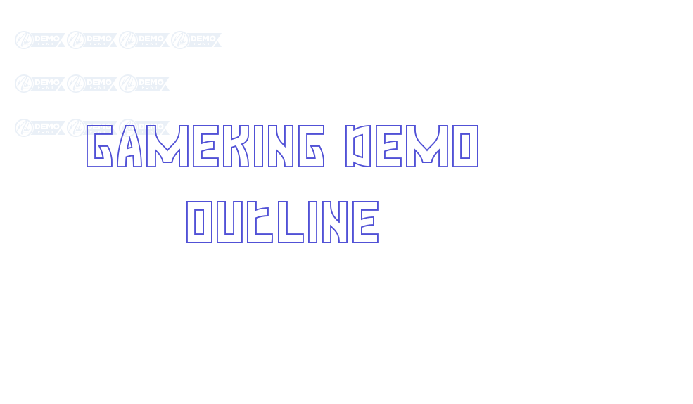 Gameking Demo Outline-font-download