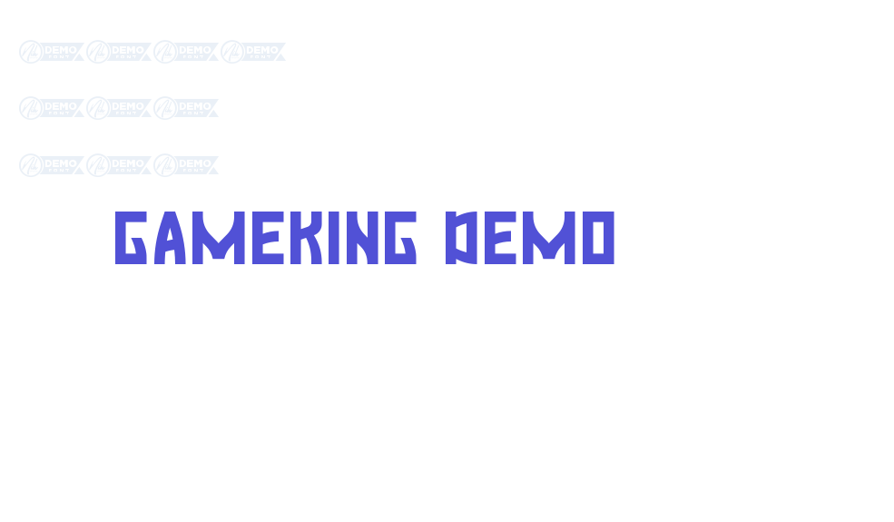 Gameking Demo-font-download