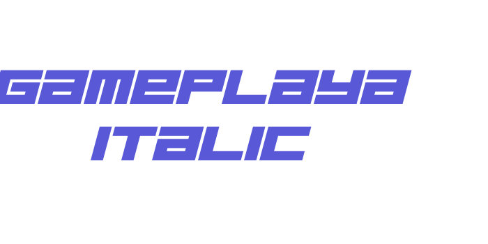 Gameplaya Italic Font Download