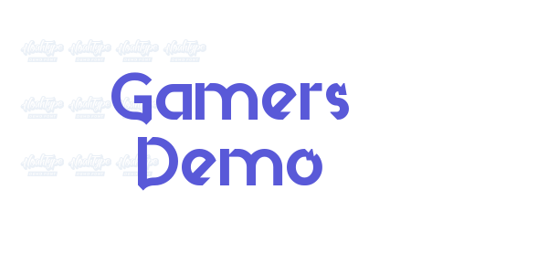 Gamers Demo font free