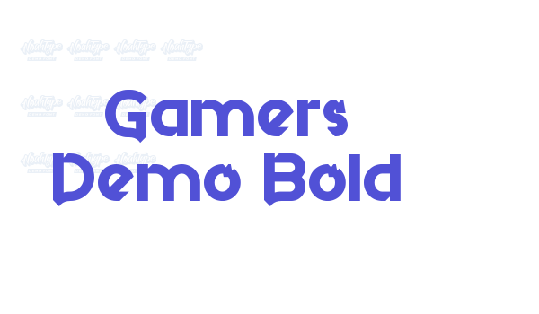 Gamers Demo Bold font download