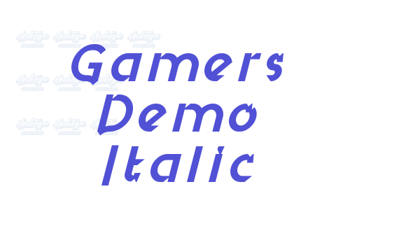 Gamers Demo Italic font download