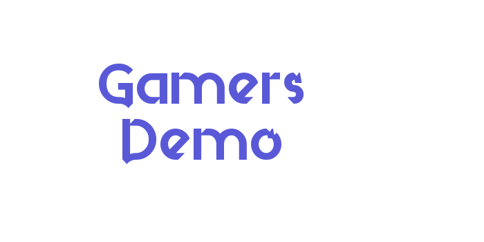 Gamers Demo Font Download