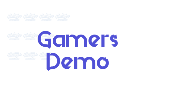 Gamers Demo font download