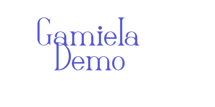 Gamiela Demo Font Download