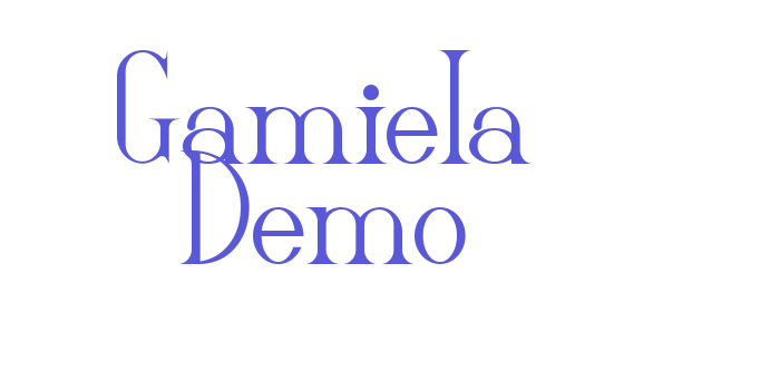 Gamiela Demo Font