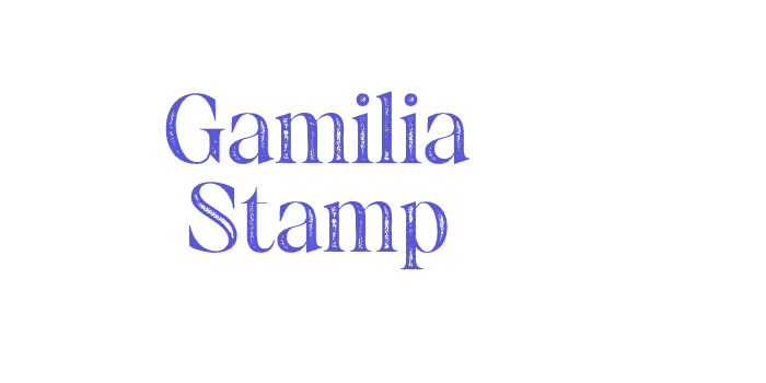 Gamilia Stamp Font Download