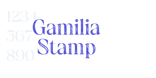Gamilia Stamp-font-download