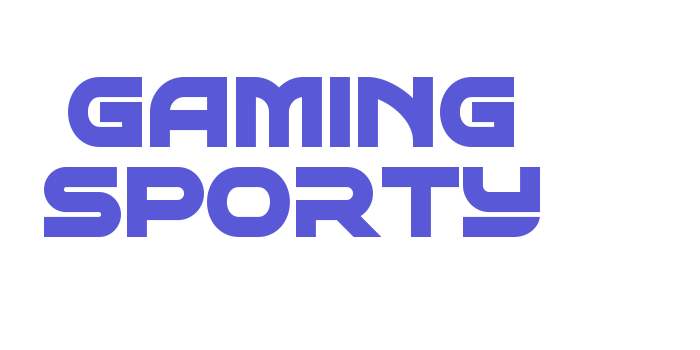 Gaming Sporty Font