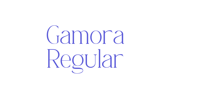 Gamora Regular Font Download