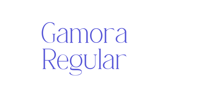 Gamora Regular Font