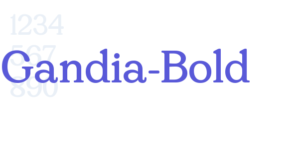 Gandia-Bold font free