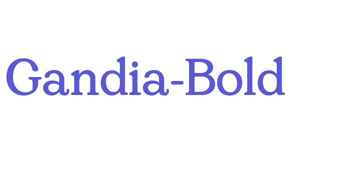 Gandia-Bold Font Download