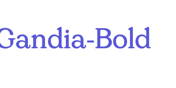 Gandia-Bold Font