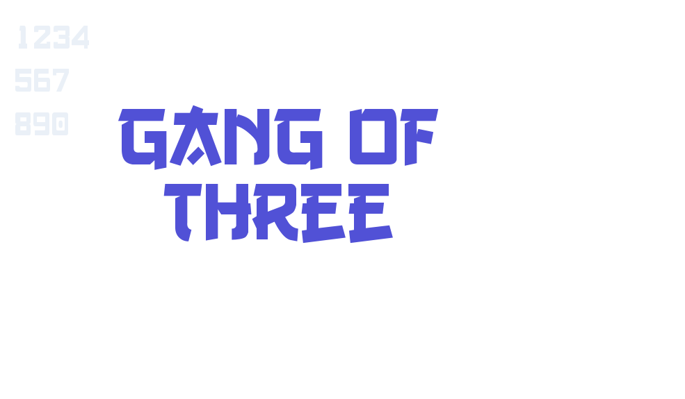 Gang of Three-font-download