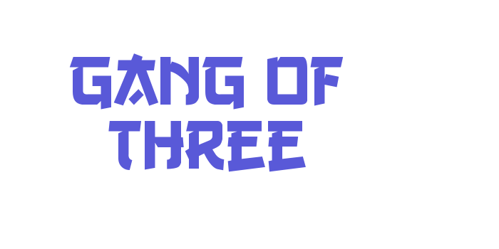 Gang of Three Font