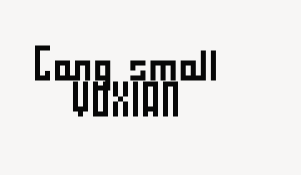 Gang small YUXIAN Font