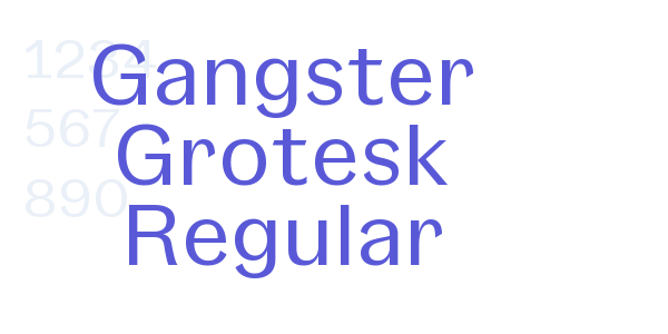 Gangster Grotesk Regular font free