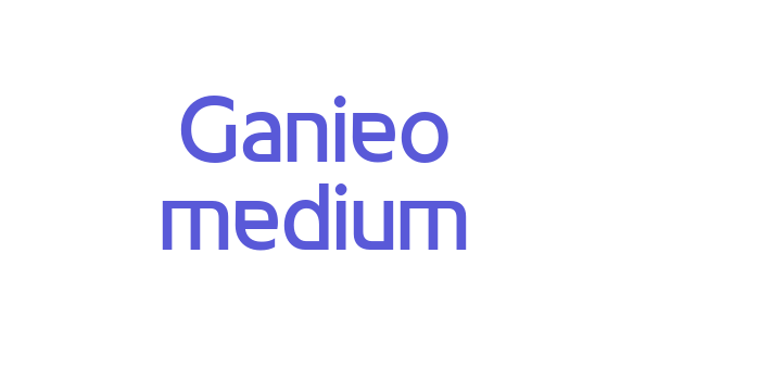 Ganieo medium Font Download