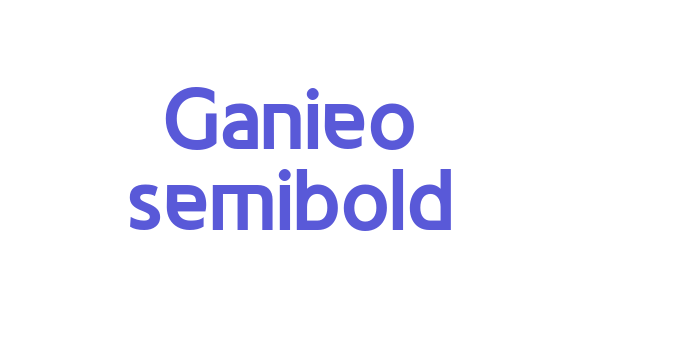 Ganieo semibold Font Download