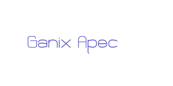 Ganix Apec font free