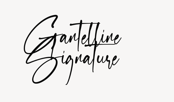 Gantelline Signature Font