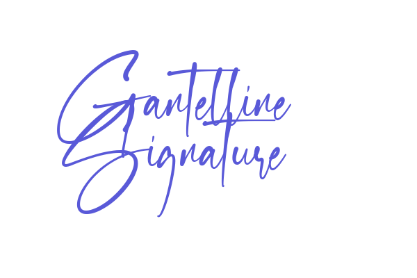 Gantelline Signature Font