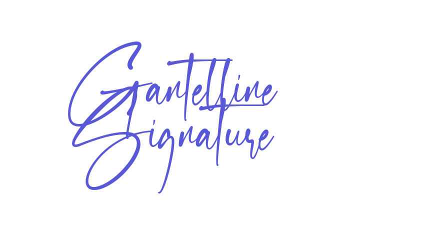 Gantelline Signature Font Download