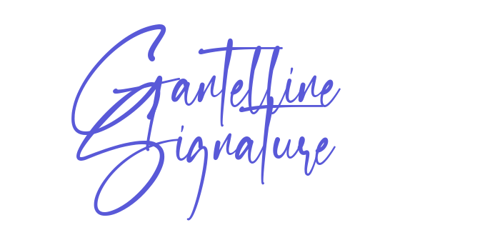 Gantelline Signature Font Download