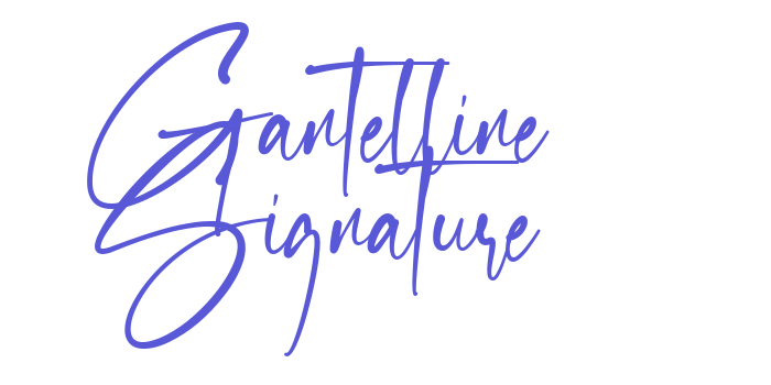 Gantelline Signature Font