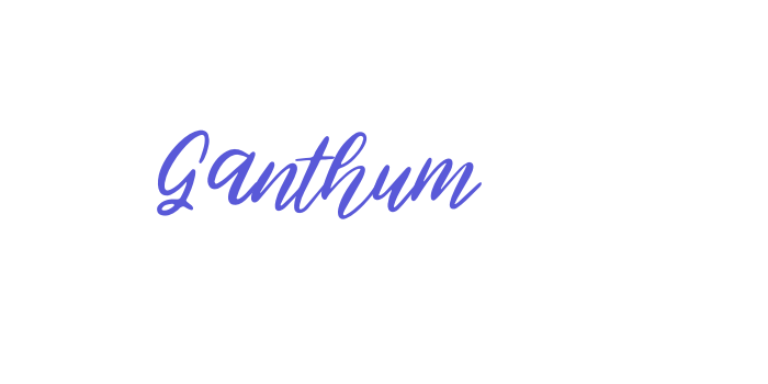 Ganthum Font