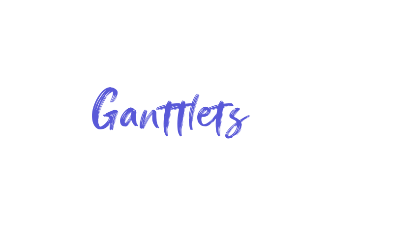 Ganttlets Font