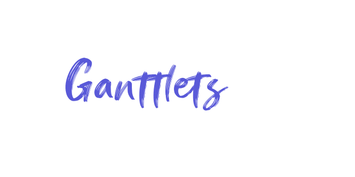 Ganttlets Font