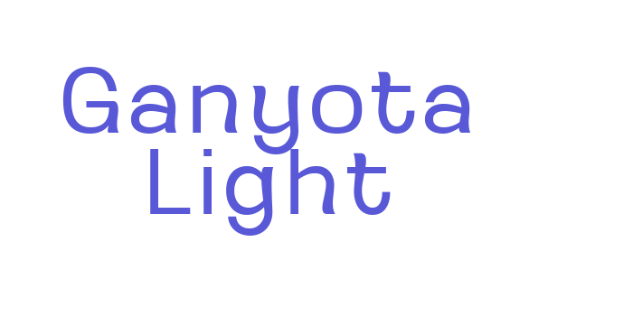 Ganyota Light Font