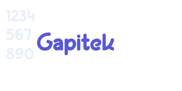 Gapitek font