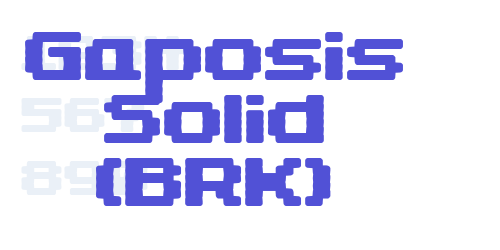 Gaposis Solid (BRK)-font-download