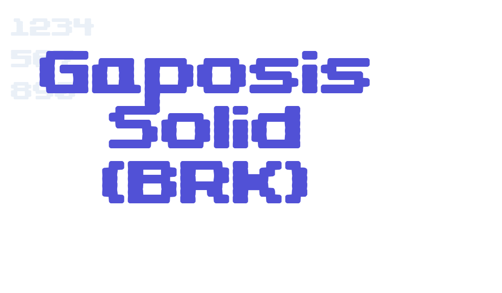 Gaposis Solid (BRK)-font-download