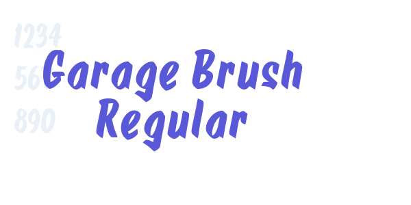 Garage Brush Regular font free