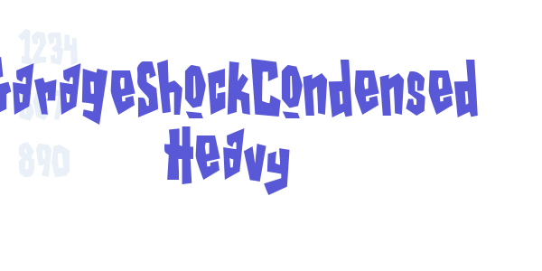 GarageShockCondensed Heavy font free