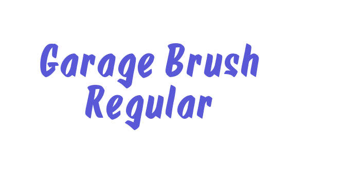 Garage Brush Regular Font Download