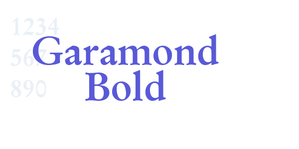 Garamond Bold font free