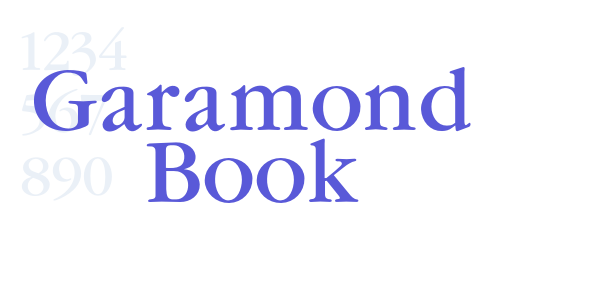 Garamond Book font