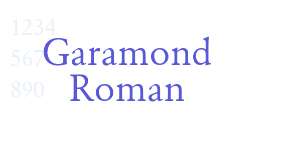 Garamond Roman font free