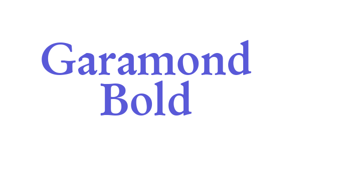 Garamond Bold Font Download