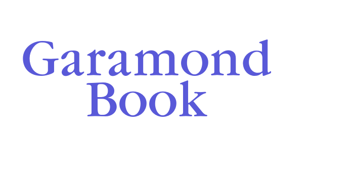 Garamond Book Font Download