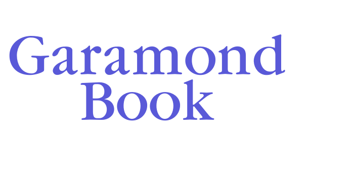 Garamond Book Font