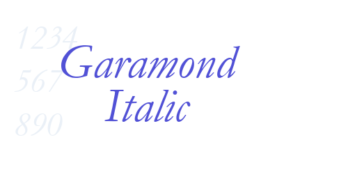 Garamond Italic-font-download