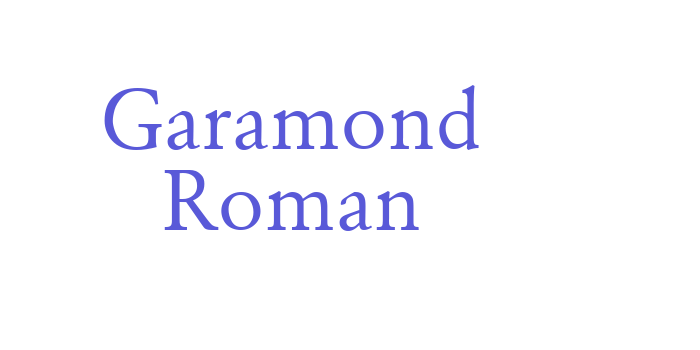 Garamond Roman Font Download