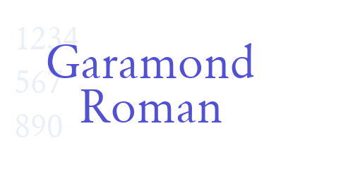 Garamond Roman